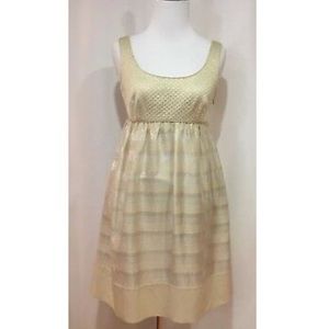 Diane von Furstenberg veni mini gold dress